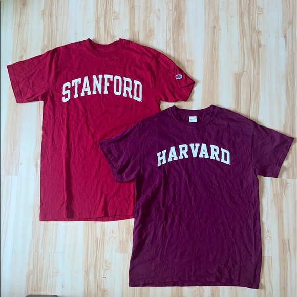 Champion Tops - Stanford x Harvard T Shirt Bundle